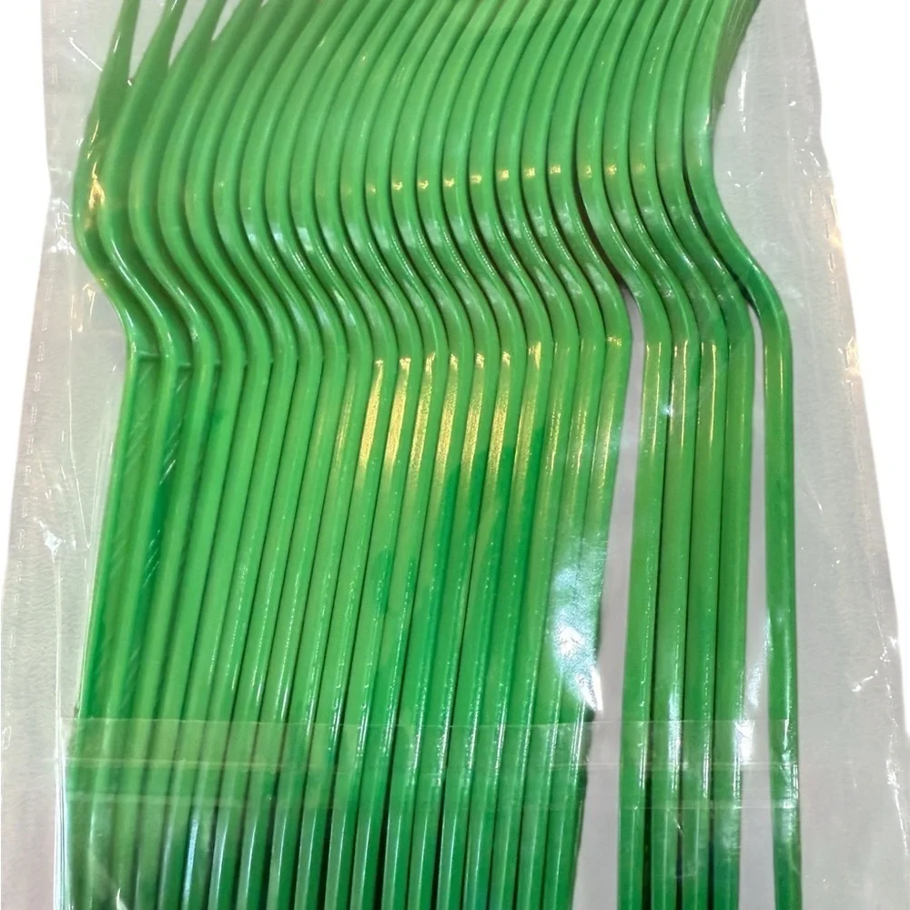 Floral Party Supplies Set - Green and Multicolor serves 24 guests 96 total pcs